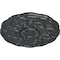 Ekena Millwork Cornelia Ceiling Medallion (Fits Canopies up to 4"), Hand-Painted Pewter, 22 1/2"OD x 1 1/2"P CM22CNPES - alternate 2
